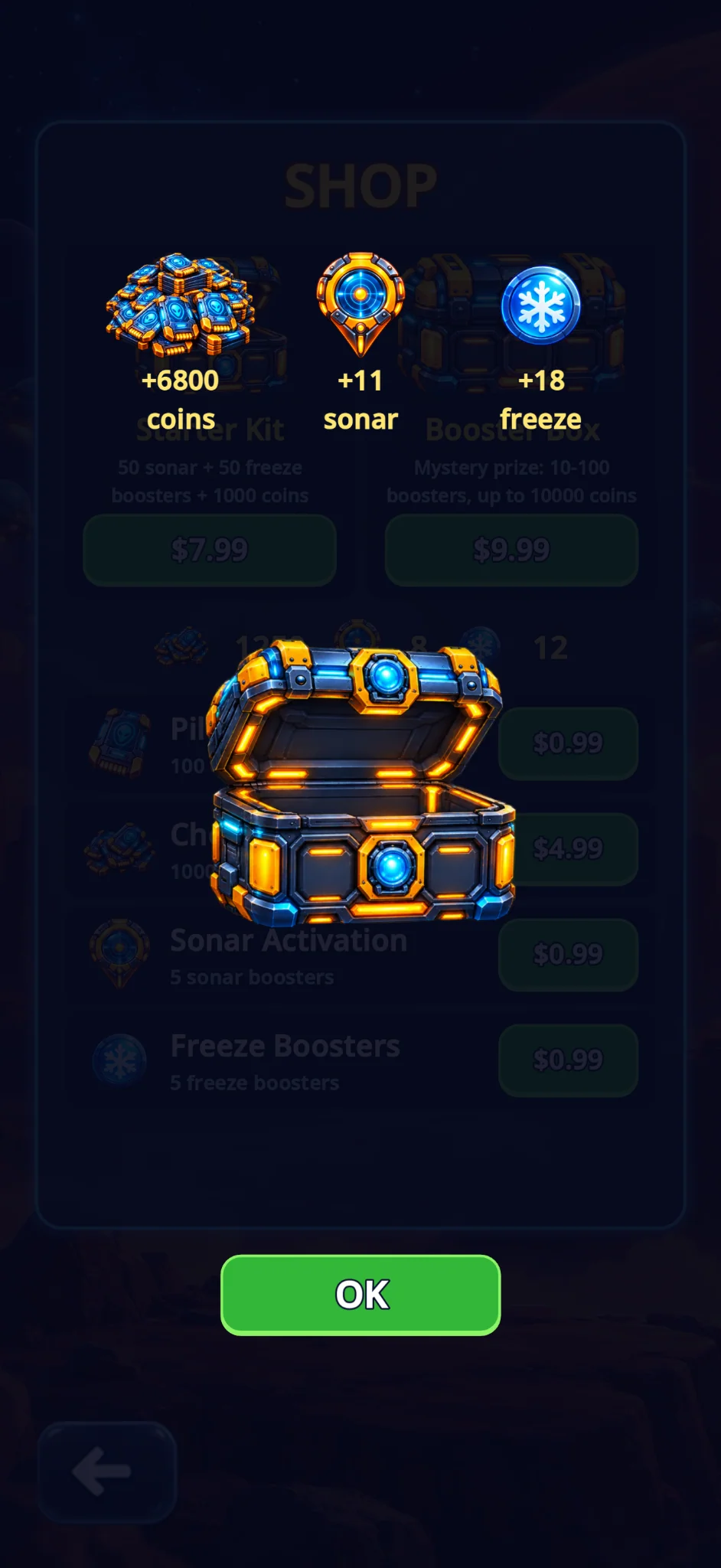 Futuristic booster box